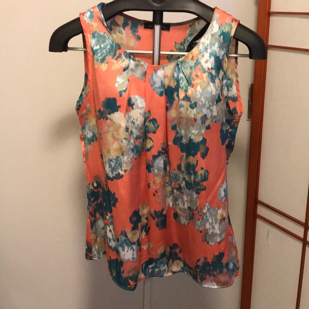Silk floral under shirt